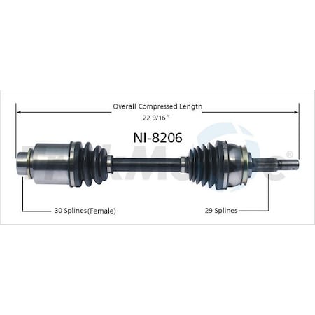 Cv Axle Shaft,Ni-8206